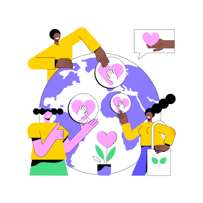 Insurance policy concept, data security, business concept vector illustration